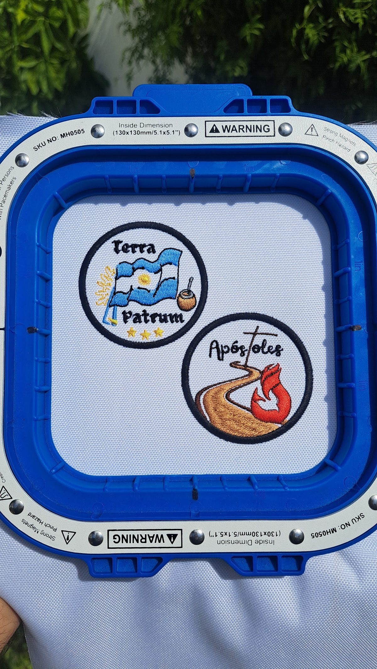 Parche bordado para indumentaria